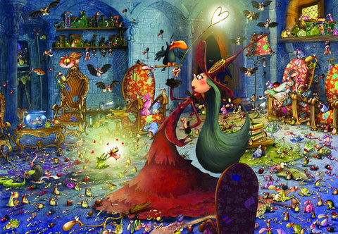 Artwork: Sorcière - Hexe - Witch – 1000 Piece Jigsaw Puzzle (Bluebird Puzzle)