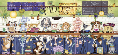 Fido's Coffee Bar – 636 Piece Jigsaw Puzzle (Gibsons)