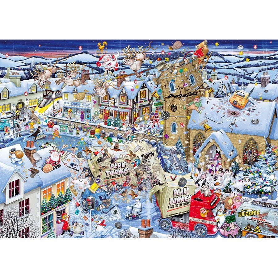 A Book Lover's Christmas – Puzzle 1000 Pièces – Scènes Littéraires De Noël – Poster Inclus – Dès 3 Ans