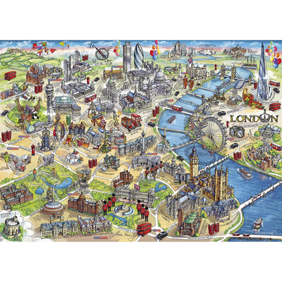 London Landmarks – 1000 Piece Jigsaw Puzzle (Gibsons)