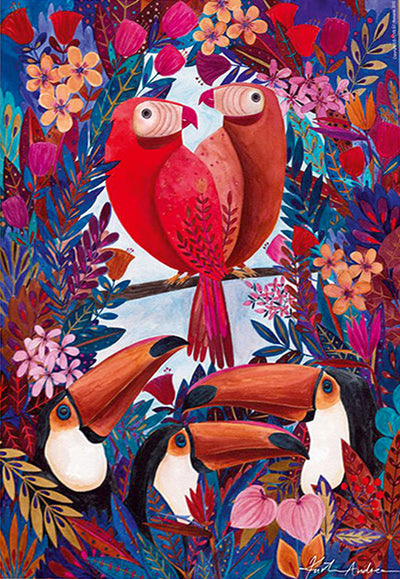 Tropical by Andrea Kürti – 1000 Piece Jigsaw Puzzle (DToys)