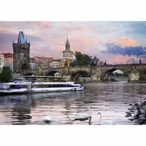 Nocturnal Landsacapes: Prague, Czech Republic – 1000 Piece Jigsaw Puzzle (Dtoys)