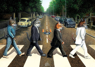 Art Puzzle - Tabby Road - 1000 piece jigsaw puzzle