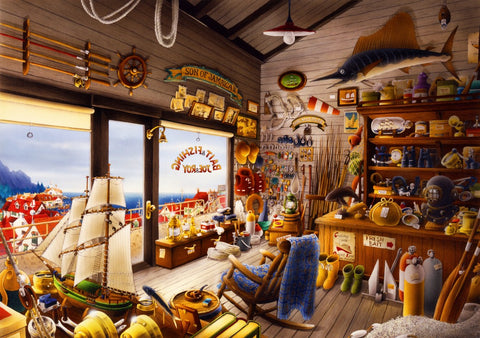 Joe & Roy Bait & Fishing Shop – 1000 Piece Jigsaw Puzzle (Bluebird Puzzle)