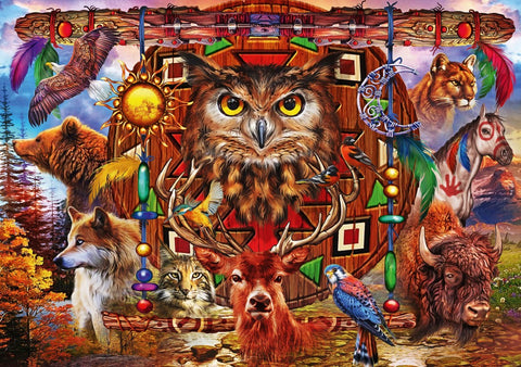 Animal Totem – 1000 Piece Jigsaw Puzzle (Bluebird Puzzle)