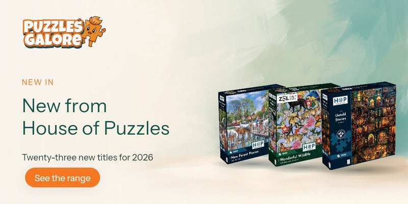 New from House of Puzzles - twenty-three new titles for 2026, with New Forest Ponies, Untold Stories and ZSL Wonderful Wildlife