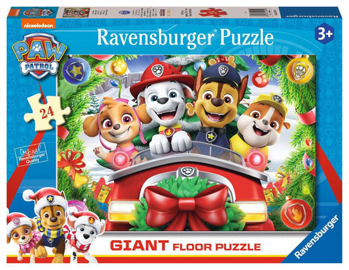 PAW Patrol Christmas – 24 Piece Giant Floor Jigsaw Puzzle (Ravensburger) - Completed Puzzle