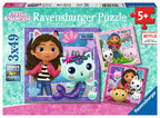 Gabby's Dollhouse – 3 x 49 Piece Jigsaw Puzzles (Ravensburger)