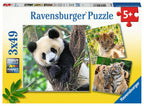 Wildlife – 3 x 49 Piece Jigsaw Puzzles (Ravensburger)