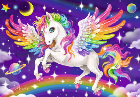 Unicorn and Pegasus – 2 x 24 Piece Jigsaw Puzzles (Ravensburger)