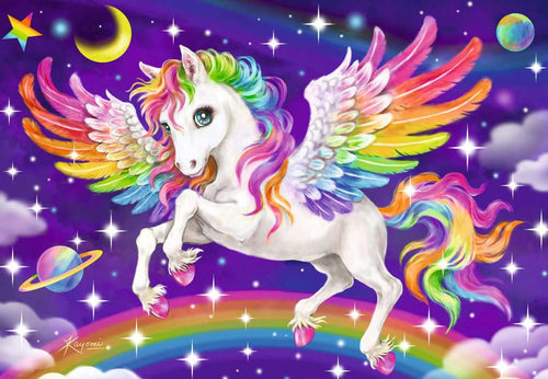 Unicorn and Pegasus – 2 x 24 Piece Jigsaw Puzzles (Ravensburger)