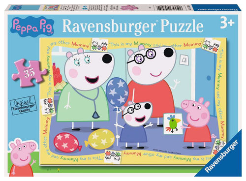 Peppa Pig: Meets Penny's Parents – 35 Piece Jigsaw Puzzle (Ravensburger) - Completed Puzzle