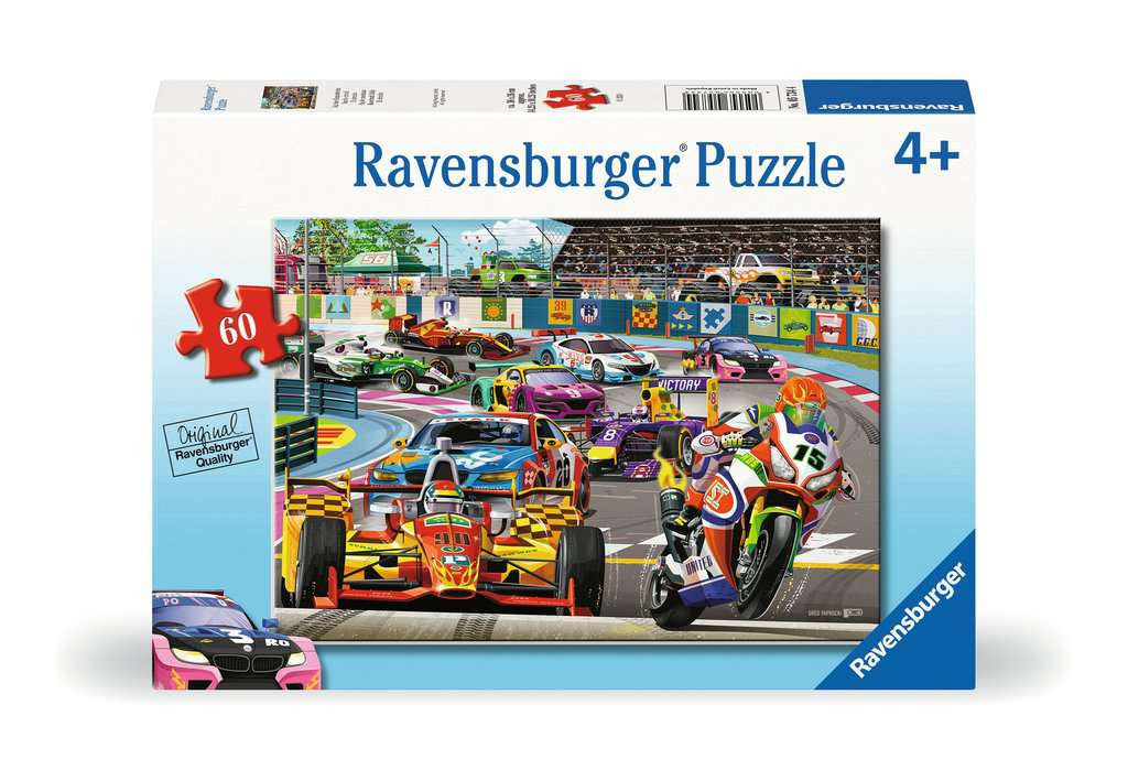 Racetrack Rally – 60 Piece Jigsaw Puzzle (Ravensburger)