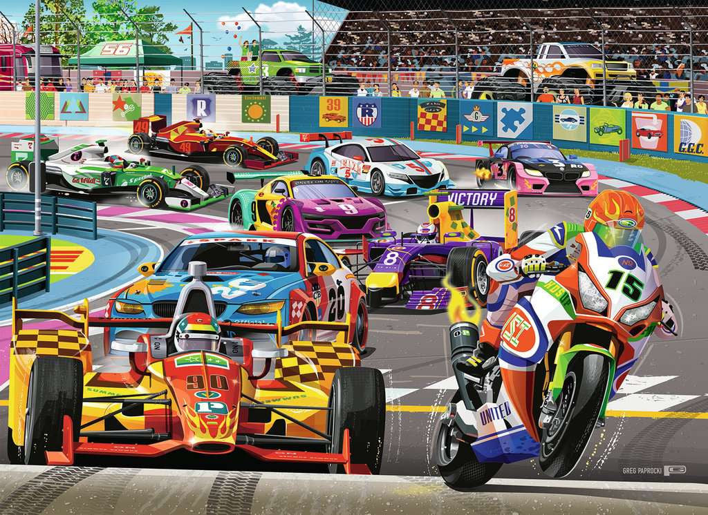 Racetrack Rally – 60 Piece Jigsaw Puzzle (Ravensburger)