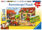 On the Farm – 2 x 12 Piece Jigsaw Puzzles (Ravensburger)