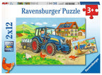 Hard at Work – 2 x 12 Piece Jigsaw Puzzles (Ravensburger)
