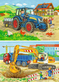 Hard at Work – 2 x 12 Piece Jigsaw Puzzles (Ravensburger)