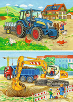 Hard at Work – 2 x 12 Piece Jigsaw Puzzles (Ravensburger)