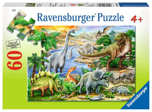 Prehistoric Life – 60 Piece Jigsaw Puzzle (Ravensburger) - Completed Puzzle