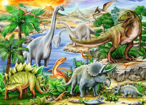 Prehistoric Life – 60 Piece Jigsaw Puzzle (Ravensburger)