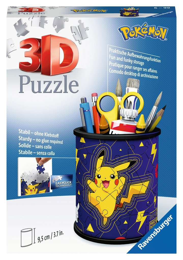 Pokémon Pencil Holder – 54 Piece 3D Jigsaw Puzzle (Ravensburger)
