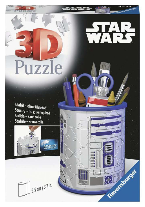 Star Wars R2-D2 Pencil Holder – 54 Piece 3D Jigsaw Puzzle (Ravensburger) - Completed Puzzle