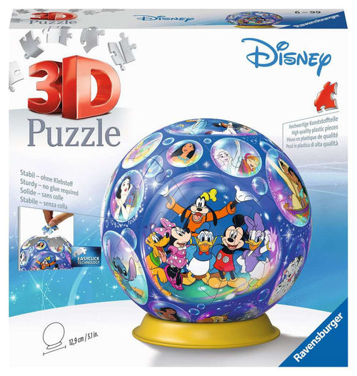 Disney Characters – 72 Piece 3D Jigsaw Puzzle (Ravensburger) - Completed Puzzle