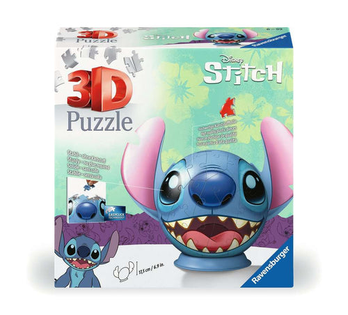 Disney Stitch with Ears – 72 Piece 3D Jigsaw Puzzle (Ravensburger) - Completed Puzzle