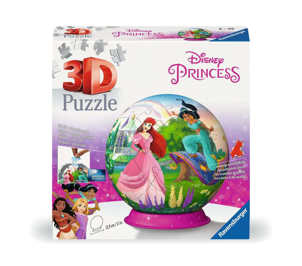 Disney Princess – 72 Piece 3D Jigsaw Puzzle Ball (Ravensburger)
