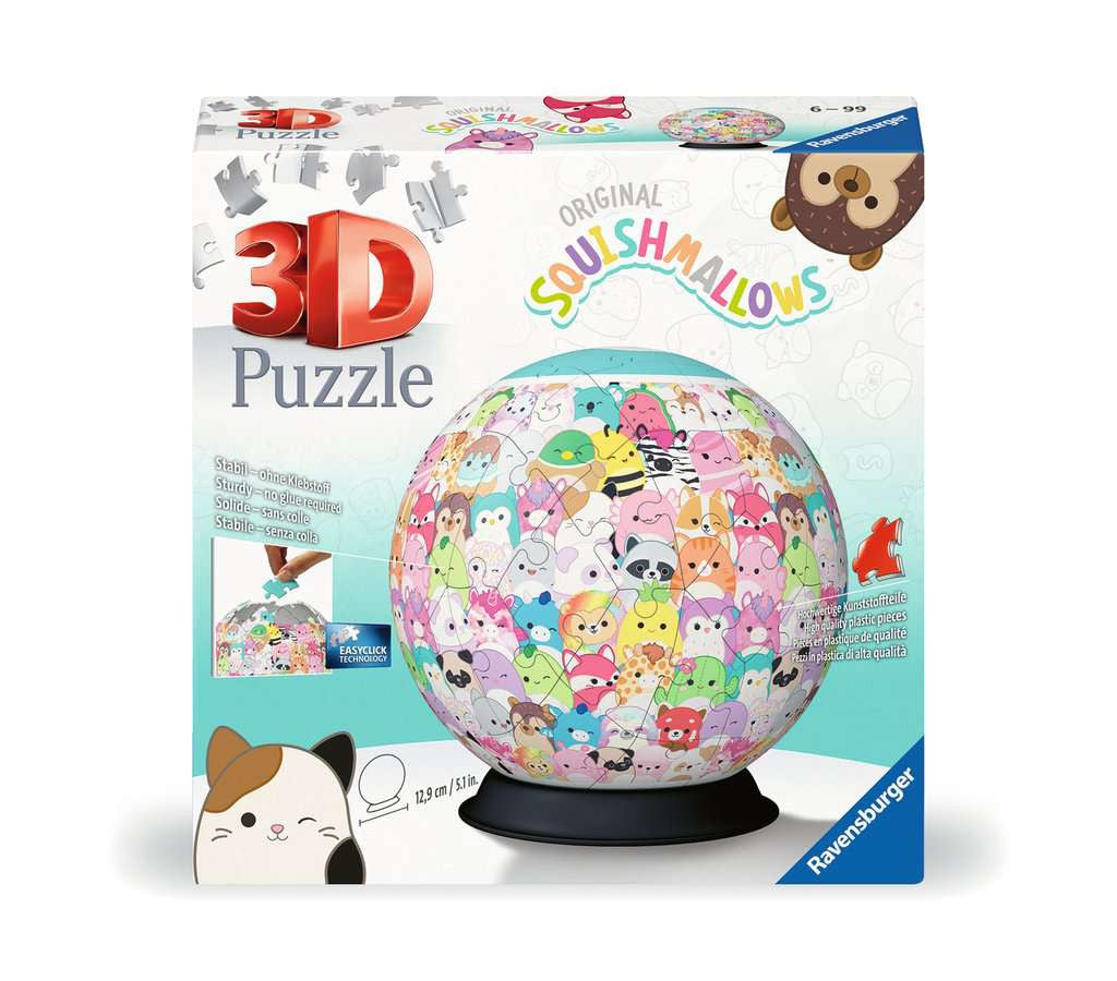 Squishmallows – 72 Piece 3D Jigsaw Puzzle Ball (Ravensburger)