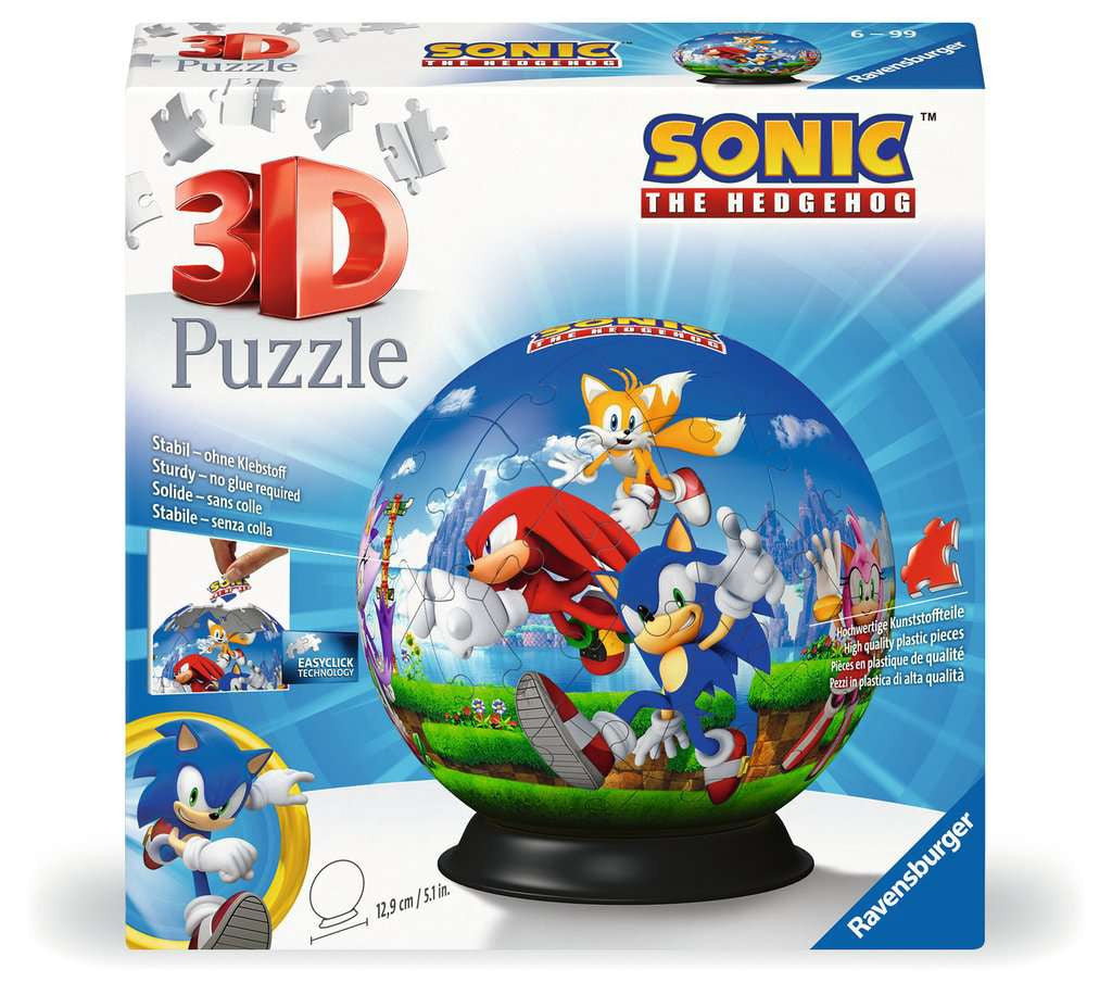 Sonic the Hedgehog 3D – 72 Piece Jigsaw Puzzle (Ravensburger)