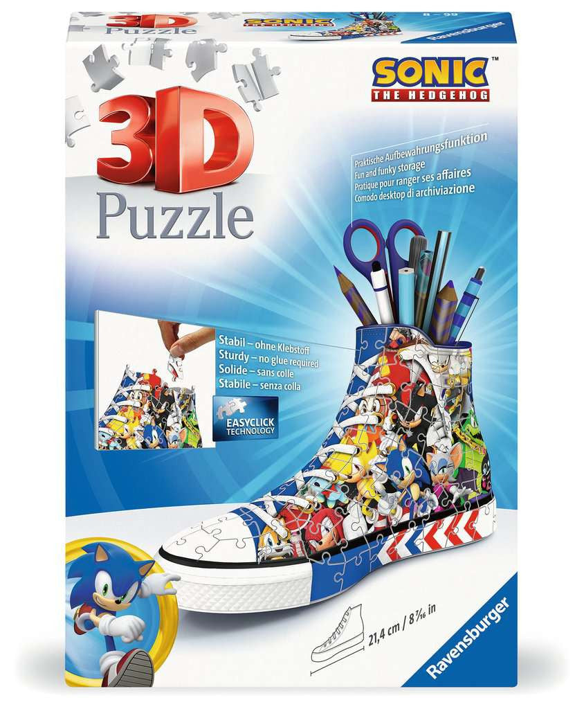 Sonic the Hedgehog Trainer 3D – 108 Piece Jigsaw Puzzle (Ravensburger)