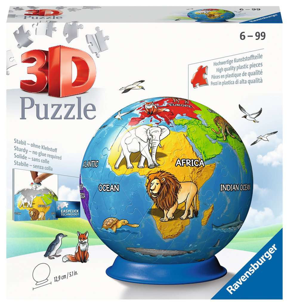 Children's Globe – 72 Piece 3D Jigsaw Puzzle (Ravensburger)