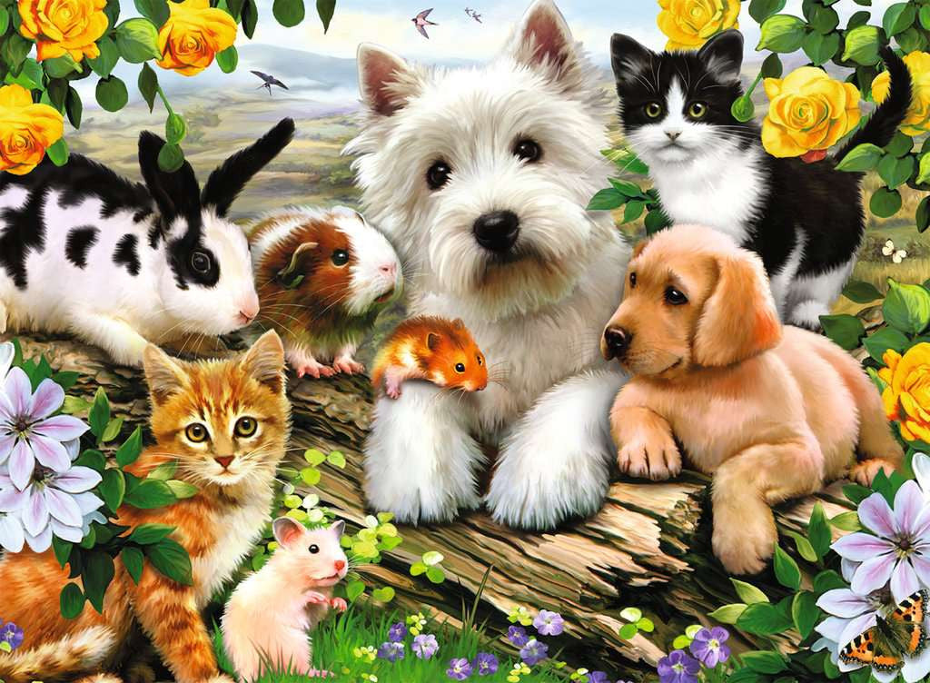 Happy Animal Buddies – 300 Piece XXL Jigsaw Puzzle (Ravensburger)