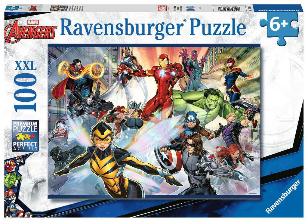 Marvel Avengers: Superheroes in Action – 100 Piece XXL Jigsaw Puzzle (Ravensburger)