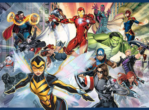 Marvel Avengers: Superheroes in Action – 100 Piece XXL Jigsaw Puzzle (Ravensburger)