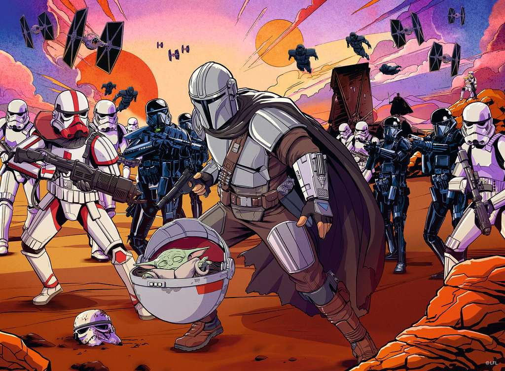 Star Wars: The Mandalorian – 200 Piece XXL Jigsaw Puzzle (Ravensburger)