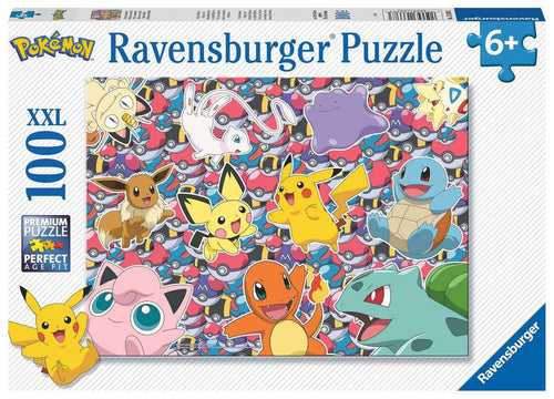 Pokémon Ready to Battle XXL – 100 Piece Jigsaw Puzzle (Ravensburger) - Completed Puzzle