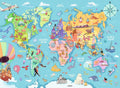 Map of the World XXL – 100 Piece Jigsaw Puzzle (Ravensburger)
