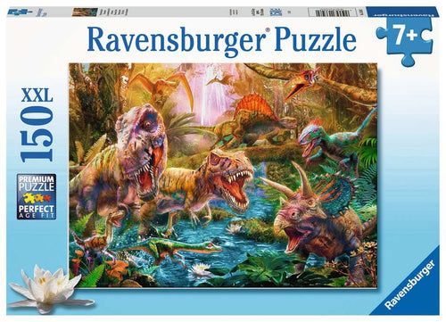 T-Rex Attack XXL – 150 Piece Jigsaw Puzzle (Ravensburger) - Completed Puzzle