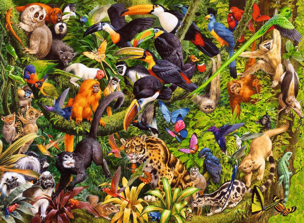 Marvellous Menagerie XXL – 200 Piece Jigsaw Puzzle (Ravensburger)