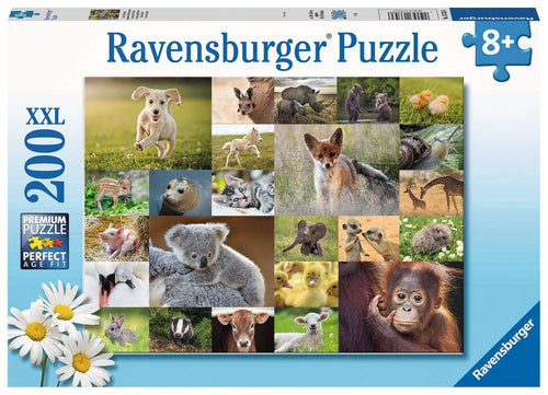 Baby Animals XXL – 200 Piece Jigsaw Puzzle (Ravensburger) - Completed Puzzle