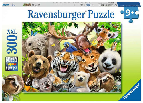 Exotic Animals Selfie XXL – 300 Piece Jigsaw Puzzle (Ravensburger) - Completed Puzzle