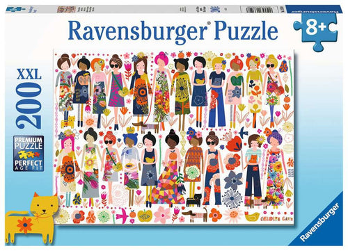 Flowers & Friends XXL – 200 Piece Jigsaw Puzzle (Ravensburger)