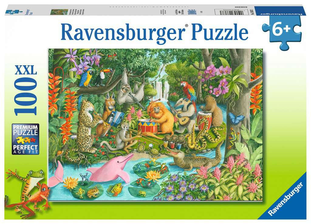 Rainforest River Band XXL – 100 Piece Jigsaw Puzzle (Ravensburger)