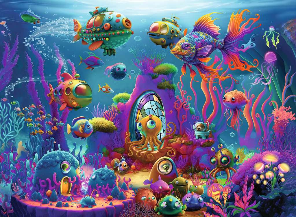 Alien Ocean – XXL 150 Piece Jigsaw Puzzle (Ravensburger)
