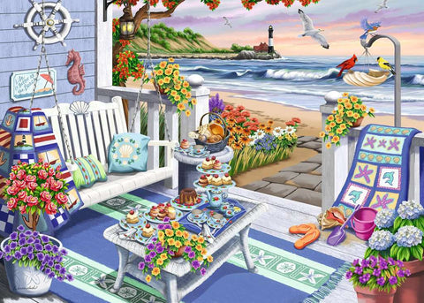 Artwork: Seaside Sunshine – 300 XL Piece Jigsaw Puzzle (Ravensburger)