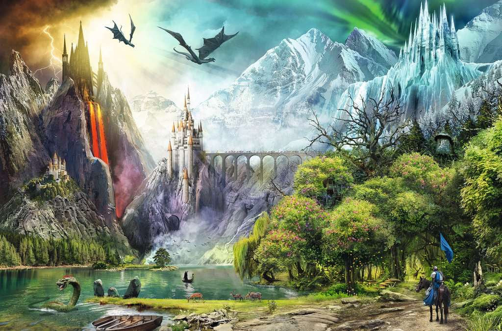 Artwork: Reign of Dragons – 3000 Piece Jigsaw Puzzle (Ravensburger)