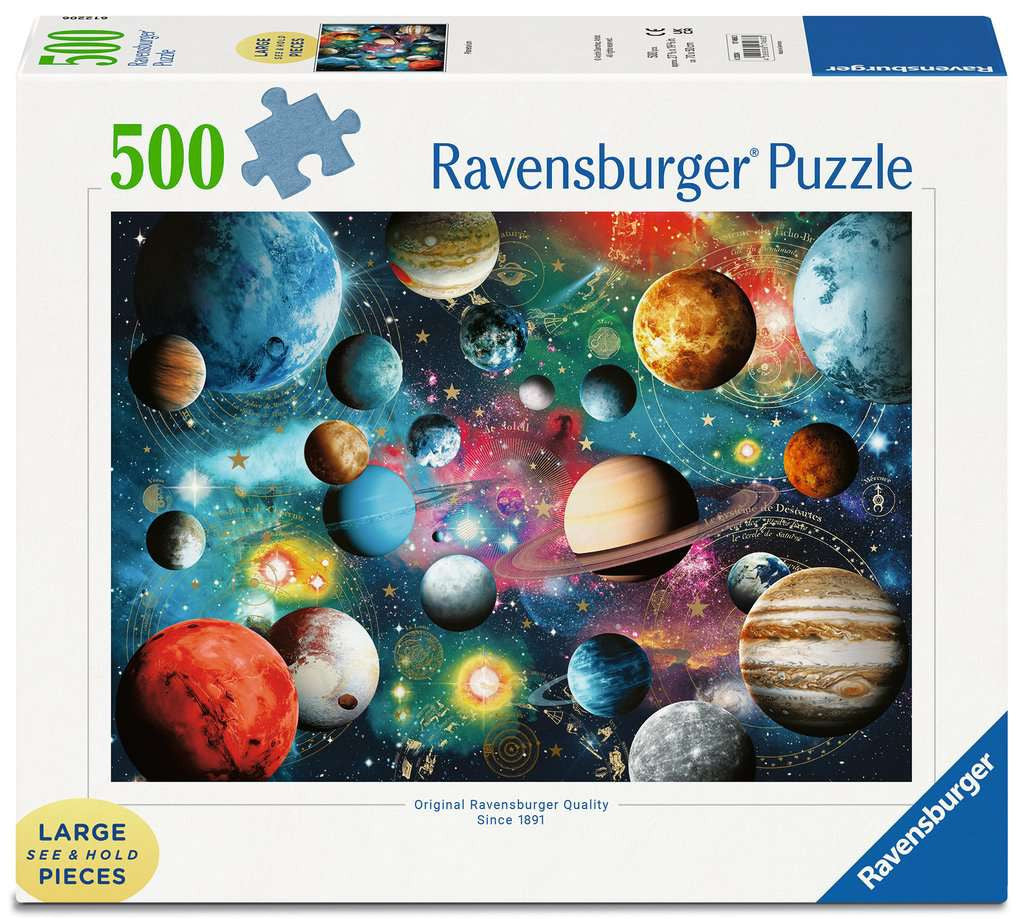 Box, straight on: Planetarium – 500 XL Piece Jigsaw Puzzle (Ravensburger)