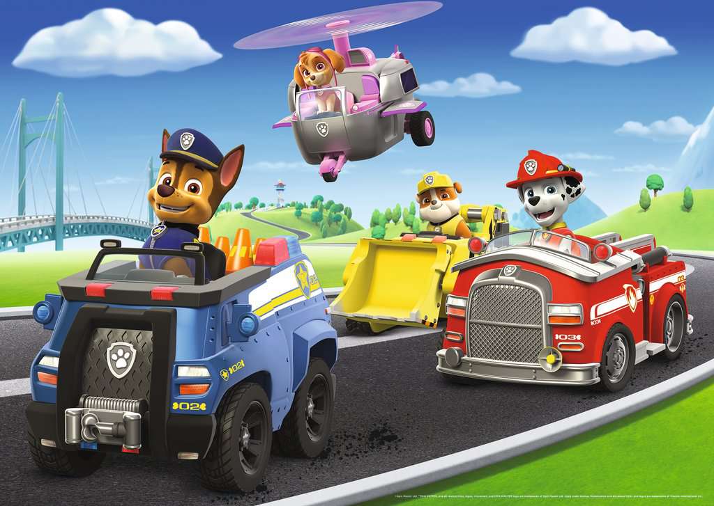 PAW Patrol Rescue Vehicles - 24 Piece Giant Floor Jigsaw Puzzle (Ravensburger)